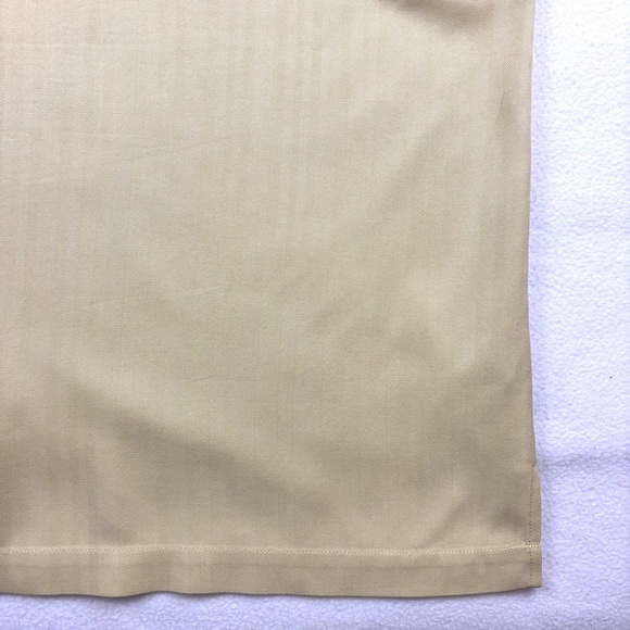 Tommy Bahama Yellow 100% Silk Textured Collared Short Sleeve Button Down Top (L) - Picture 12 of 15